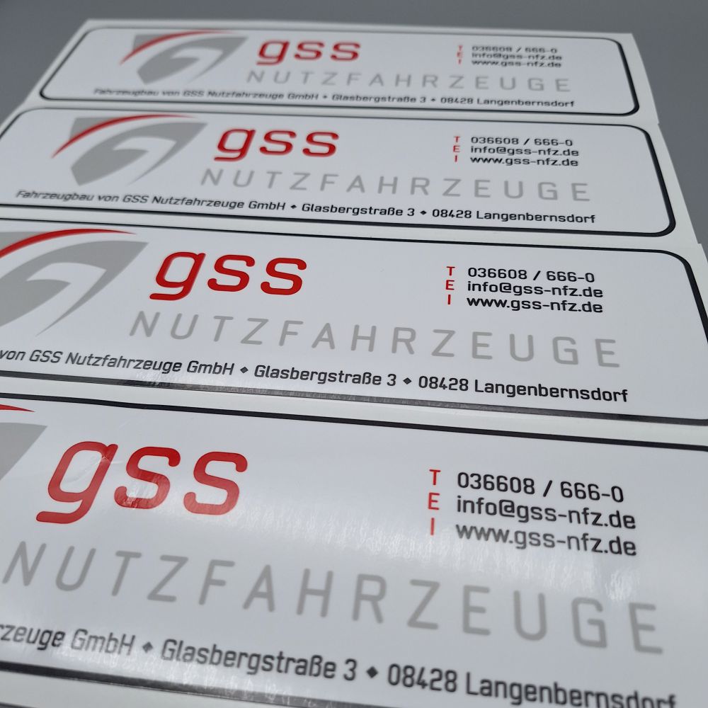 Aufkleber mit Plottkontur