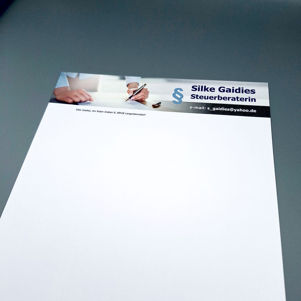 Briefpapier mit 4-Farb-Druck