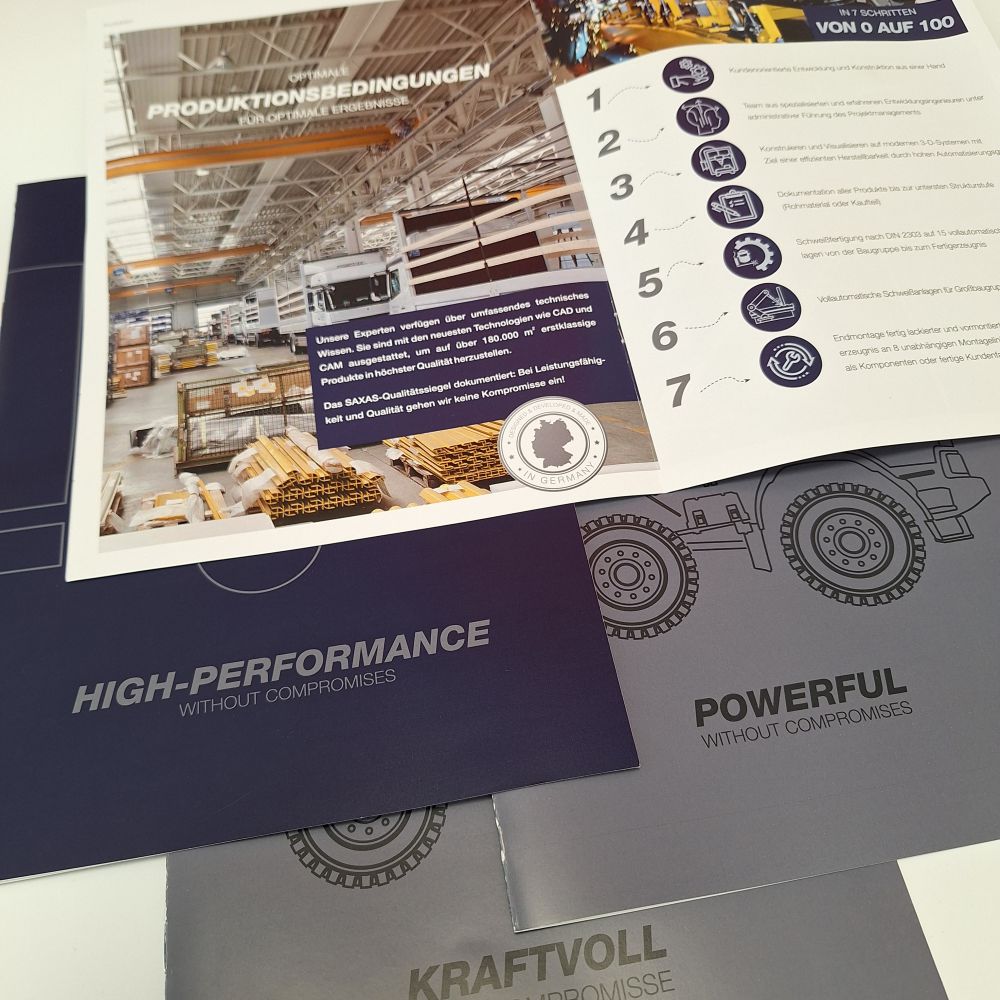 Broschüren in 2 Sprachvarianten