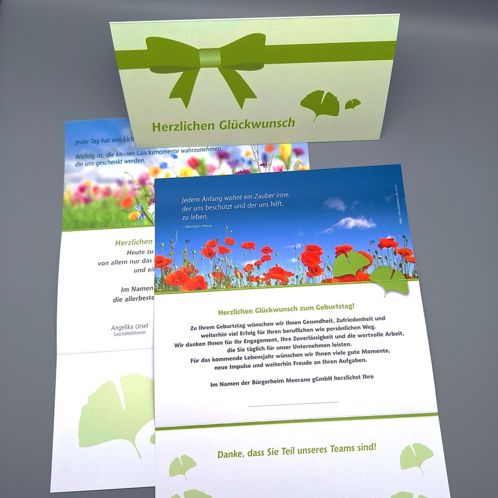 Glückwunschkarten