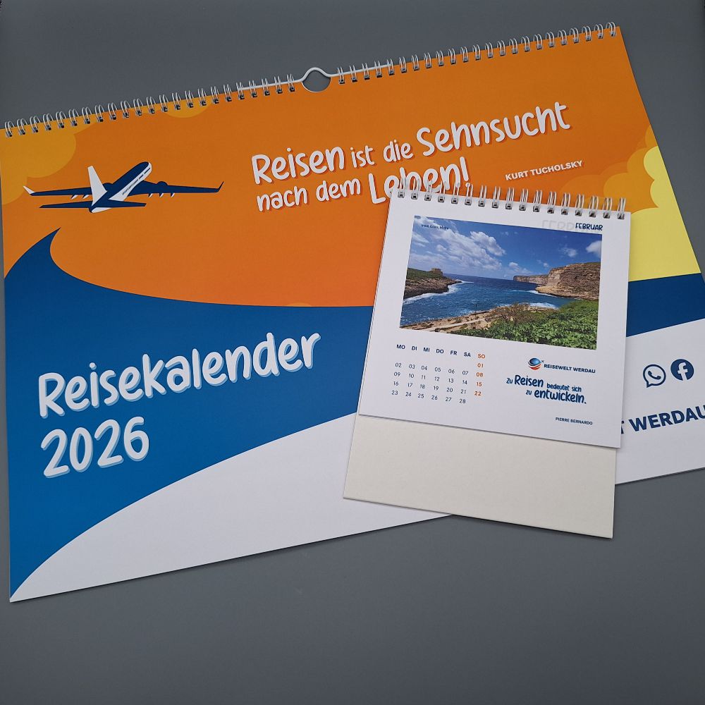 Bildkalender mit Spiralbindung