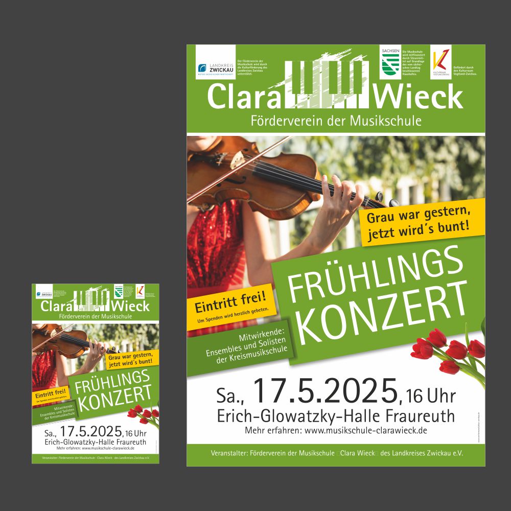 Plakate für Frühlingskonzert