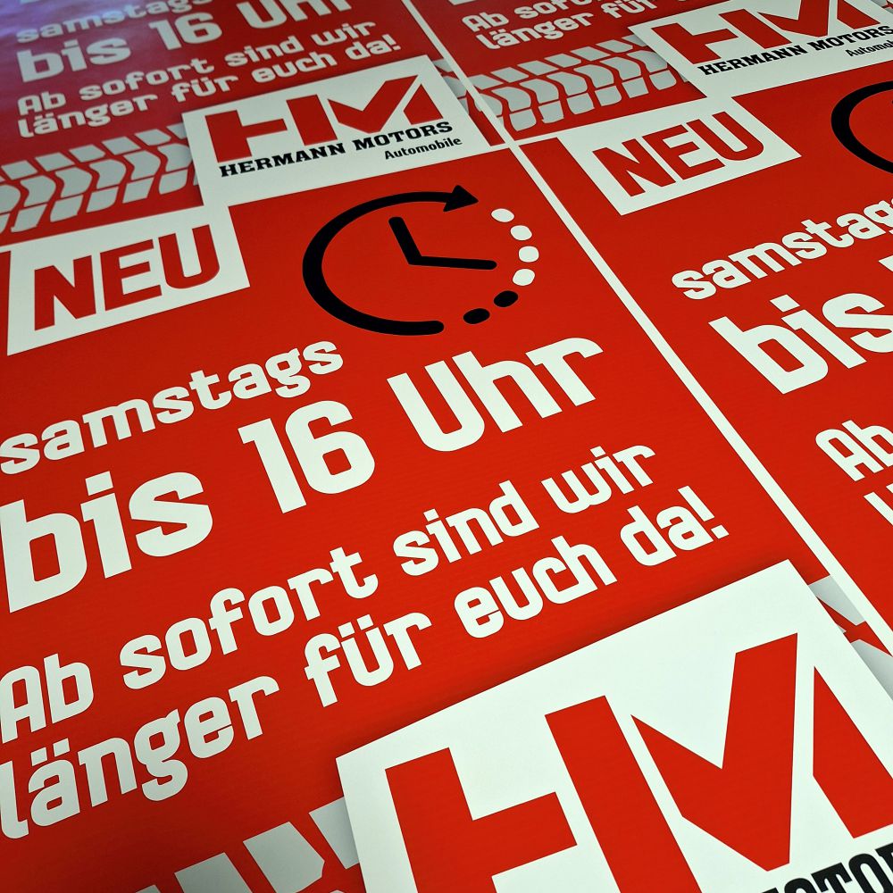 Plakate für Kundenstopper