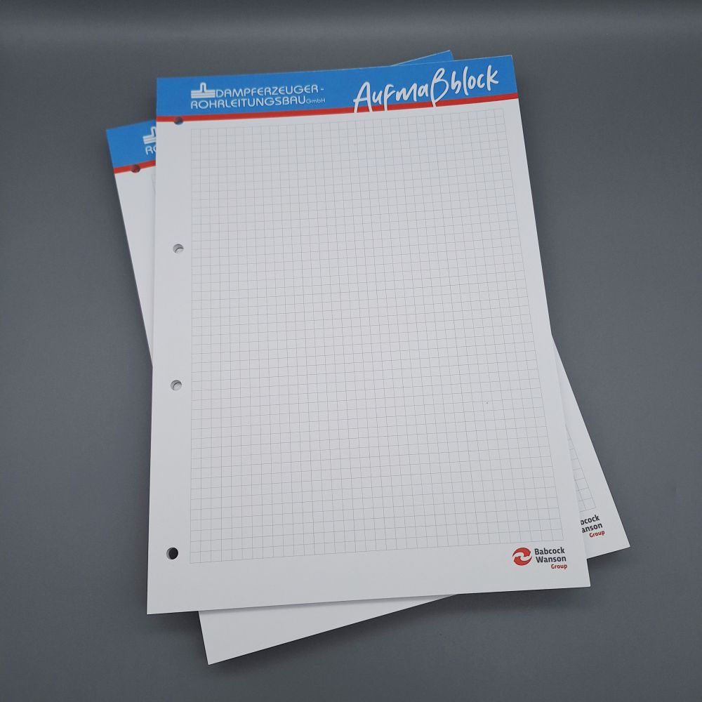 Schreibblock mit 4-facher Lochung