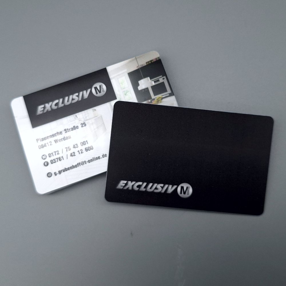 Visistenkarten aus PVC-Kunststoff