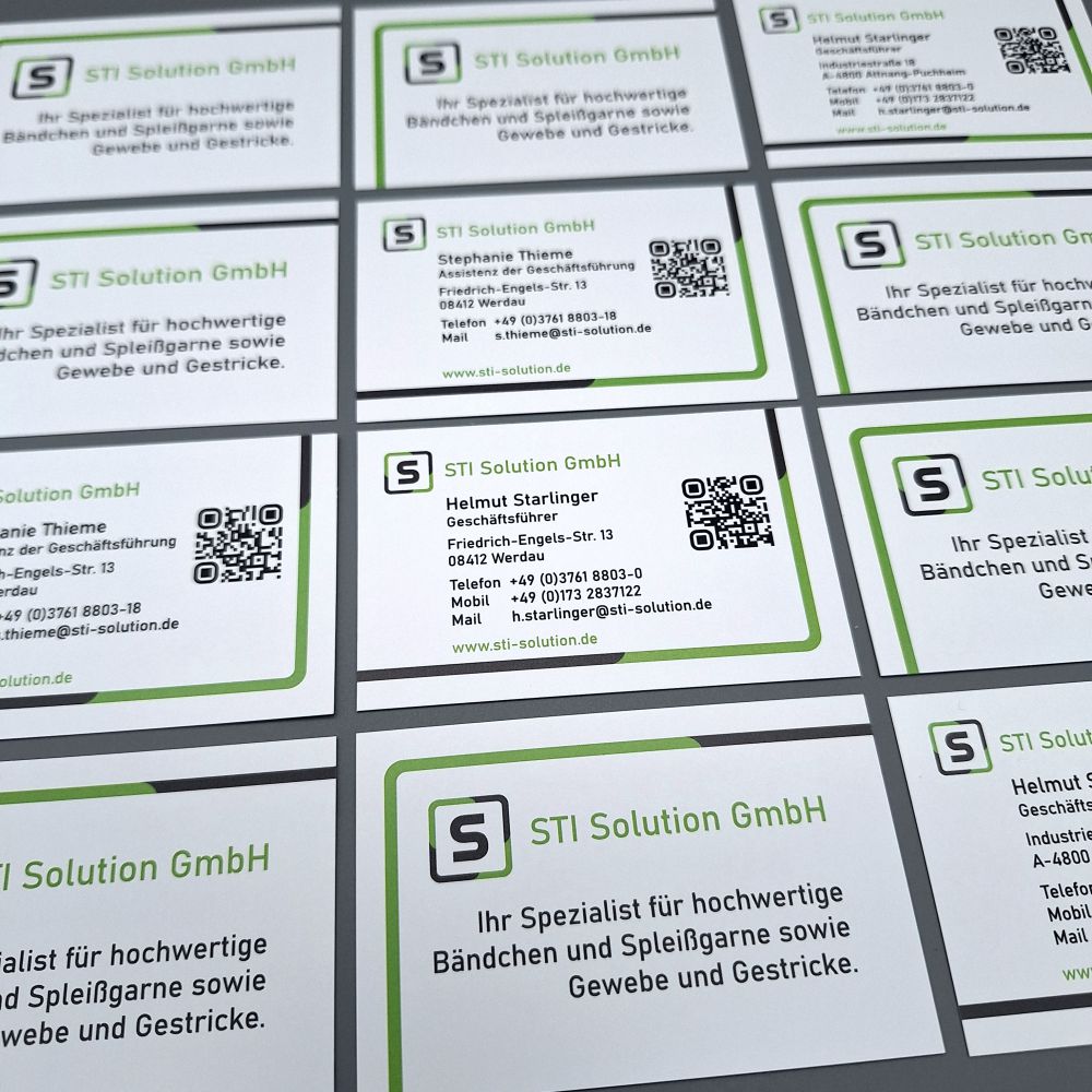 Visitenkarten mit QR-Code