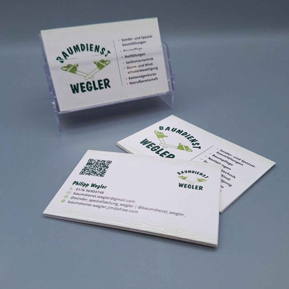 Visitenkarten auf 400g-Papier