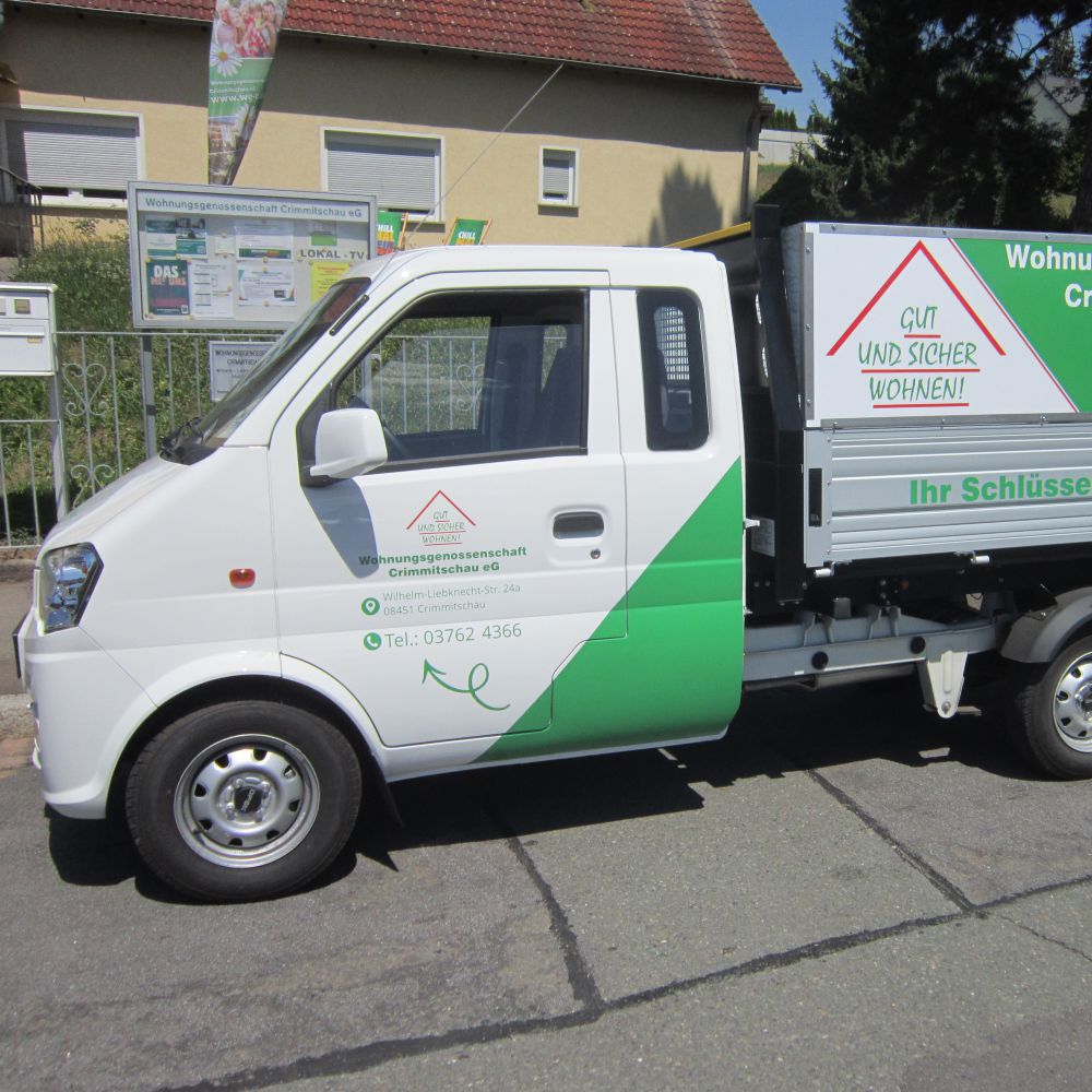 Beklebung Hausmeister-Transporter