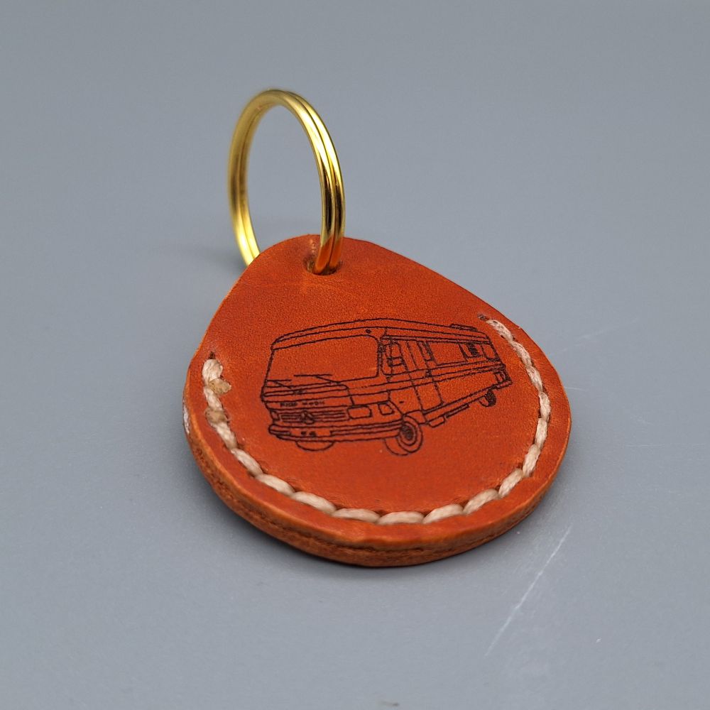 Leder-Schlüsselanhänger mit Lasergravur