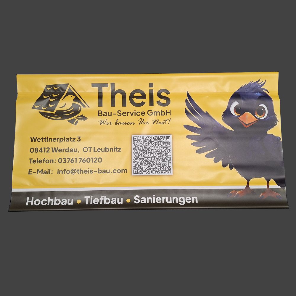 Gerüstplane mit Hohlsaum