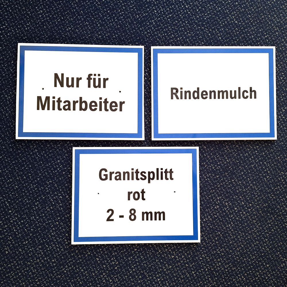 Schilder Hartschaumplatte