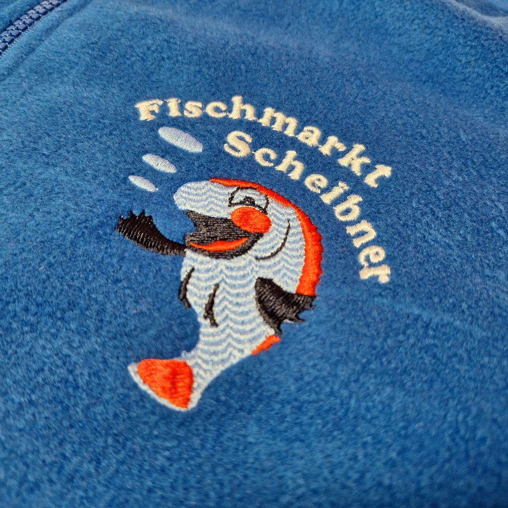 Bestickung von Fleecejacken