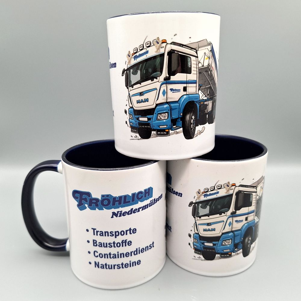 Werbetassen mit Illustration