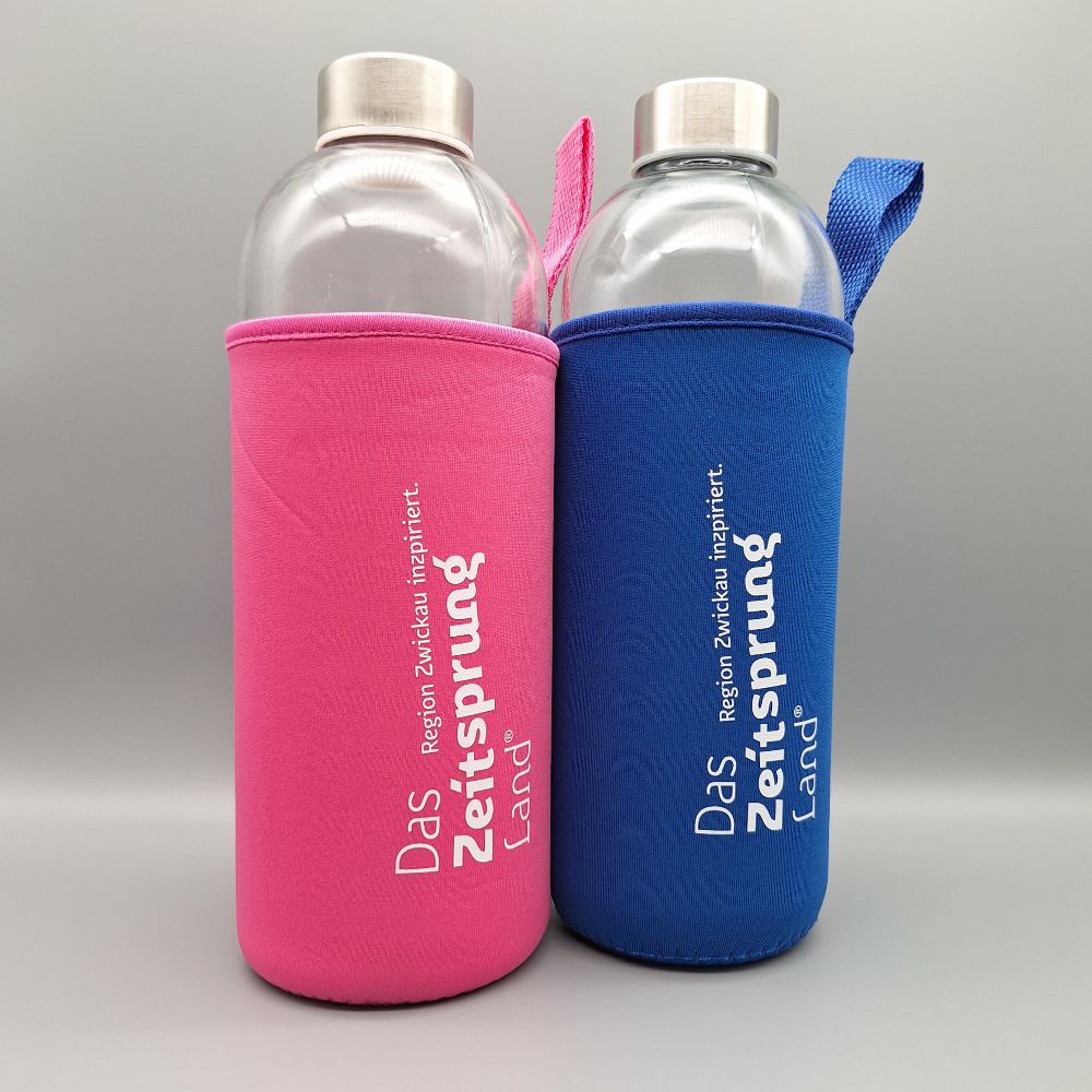 Trinkflaschen mit Neoprenhülle